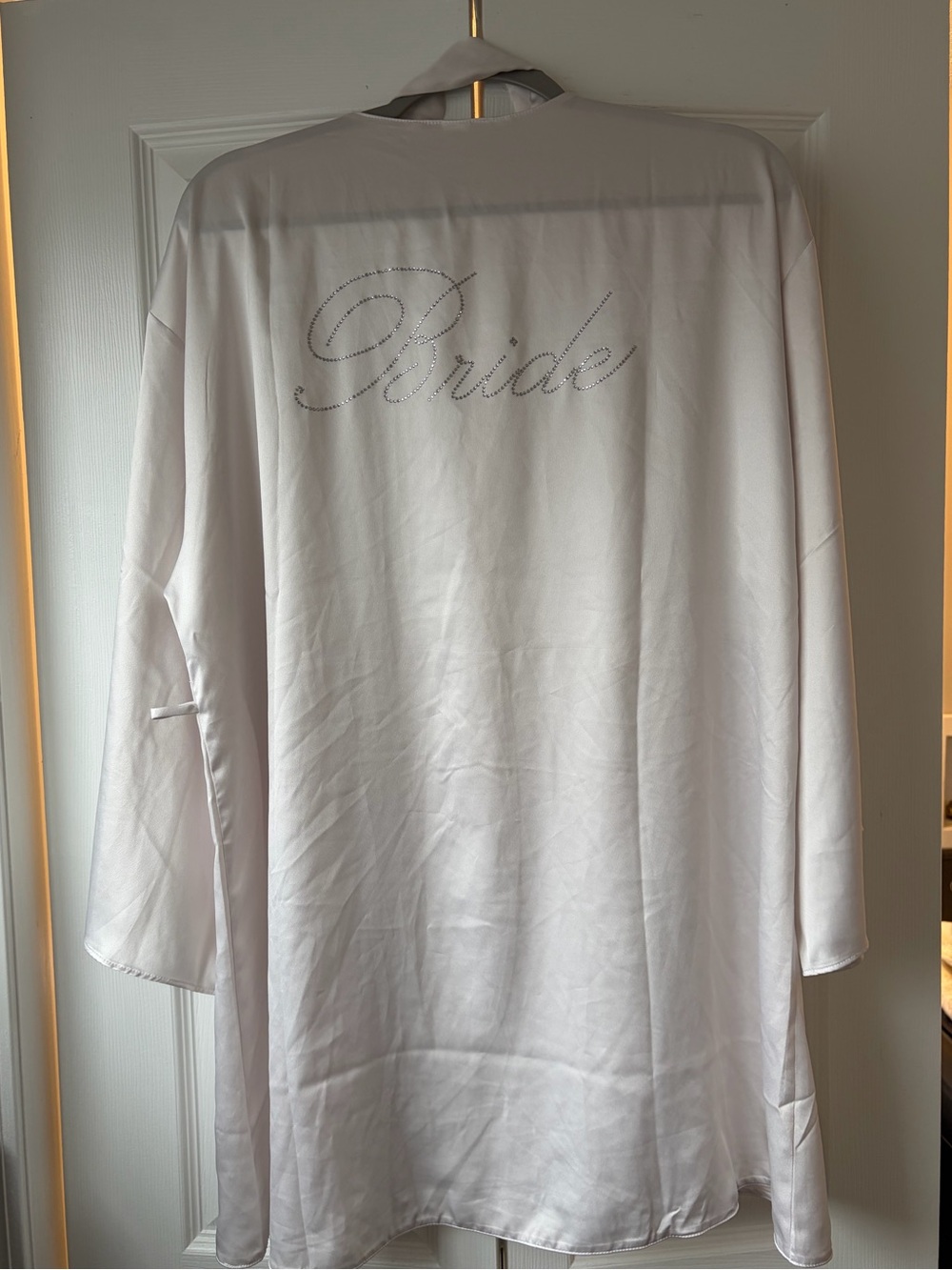 Victoria's Secret White Bride Satin Robe